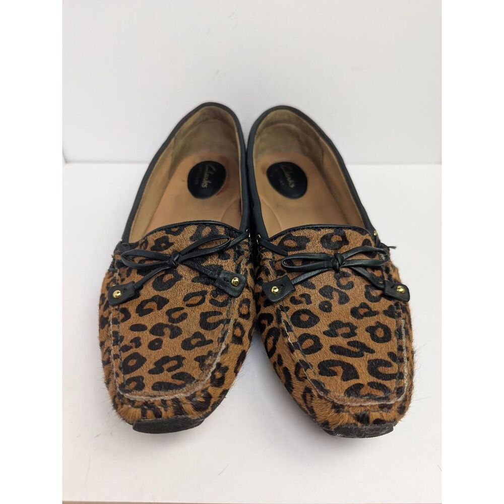 Clarks Dunbar cruiser calf hair animal leather boat loafer moccasins slip on 8.5 - Picture 8 of 8